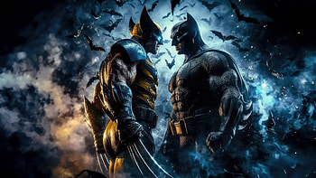 Bats And Claws A Legendary Faceoff, batman, wolverine, superheroes, artwork, digital-art HD wallpaper
