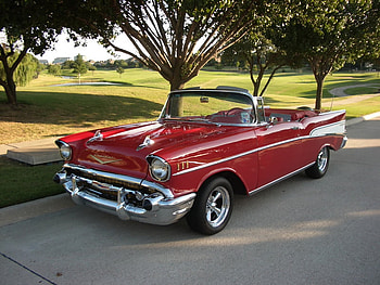 1957 Chevrolet Bel Air convertible, classic, convertible, chevy, vintage, bel air HD wallpaper