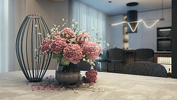 Hydrangea, Ikebana HD wallpaper