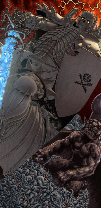 Berserk, griffith, guts, anime HD phone wallpaper