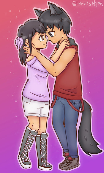 Aphmau & Aaron HD phone wallpaper