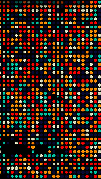 Abstract dots, Colorful design, Digital art, Creative pattern HD phone wallpaper