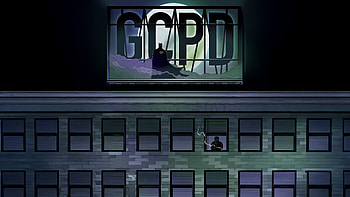 Batman At Gcpd Headquarters, batman, superheroes, artwork, art, digital-art HD wallpaper