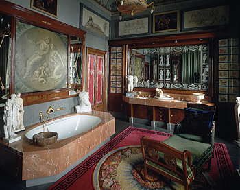 Architecture, Interior, Paintings, Miscellanea, Miscellaneous, Vintage, Antique, Bath HD wallpaper
