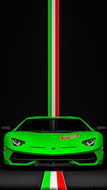 Italian Flag Colors, Lamborghini Aventador HD phone wallpaper