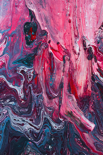 Abstract, Divorces, Multicolored, Motley, Paint, Liquid, Stains, Spots, Fluid Art, Wave HD phone wallpaper