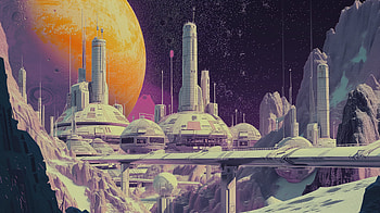 Futuristic Sci-Fi Cityscape, Sci Fi, sci fi city, space, futuristic city, planet HD wallpaper
