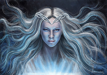 Artwork, Galadriel HD wallpaper