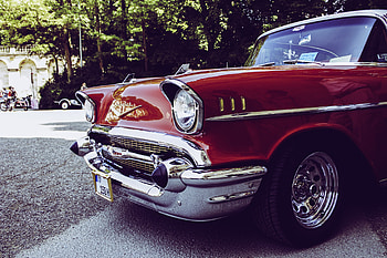 Cars, Lights, Car, Side View, Headlights, Retro HD wallpaper