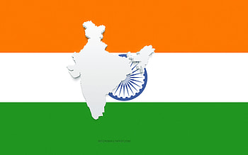 India map silhouette, Flag of India, silhouette on the flag, India, 3d India map silhouette, India flag, India 3d map HD wallpaper
