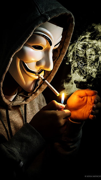 Joker Smoking, Joker Mask HD phone wallpaper