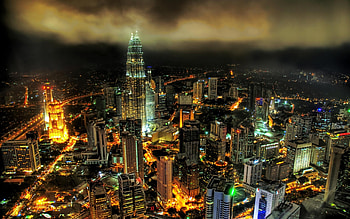 Landscape, Cities, Night, Architecture HD wallpaper