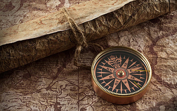 Compass , Navigational tool, Travel inspiration, Digital graphy HD wallpaper
