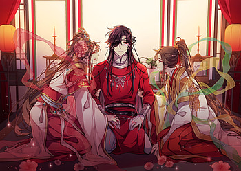 Xie Lian, Hua Cheng, Anime, Tian Guan Ci Fu HD wallpaper