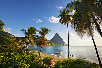 Saint Lucia, Soufriere seafront, Global traveler, Travel HD wallpaper