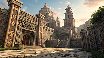 Dwarven Stronghold - Ultra, architecture, fantasy, castle, courtyard HD wallpaper