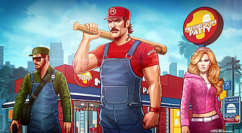 Grand Theft Mario: Mushroom Patty, artwork HD wallpaper