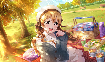 Fun, outdoor, anime girl, Love Live! HD wallpaper