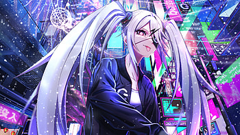 Tongue Of Tomorrow Sci Fi Cyborg Girl Cheeky Expression, scifi, artist, artwork, digital-art, pixiv HD wallpaper