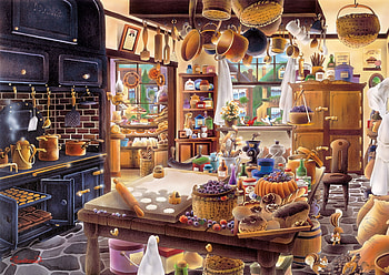 Kitchen, stuff, art, squirrel, painting, pictura HD wallpaper