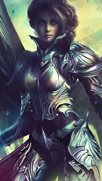Warriors, Fantasy, Girl Art HD phone wallpaper