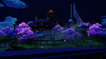 Genshin Impact : Enchanted Night in Inazuma, video game, Genshin Impact HD wallpaper