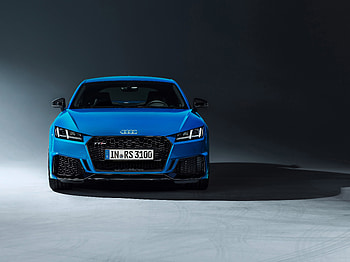 Audi TT-RS Coupe, blue, front, 2019 HD wallpaper