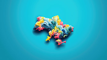 Ukraine in Vibrant : A Colorful Digital Masterpiece, Ukraine HD wallpaper