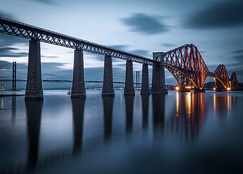 Cities, Architecture, Night City, Bridge, Illumination, Backlight HD wallpaper