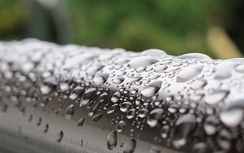 Drops, Macro, Metal, Trumpet, Pipe HD wallpaper