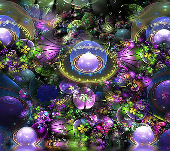 MAGIC SPELL, bubbley, spell, magic, abstract HD wallpaper
