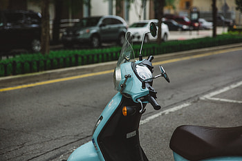 Motorcycles, Steering Wheel, Scooter, Rudder, Moped HD wallpaper