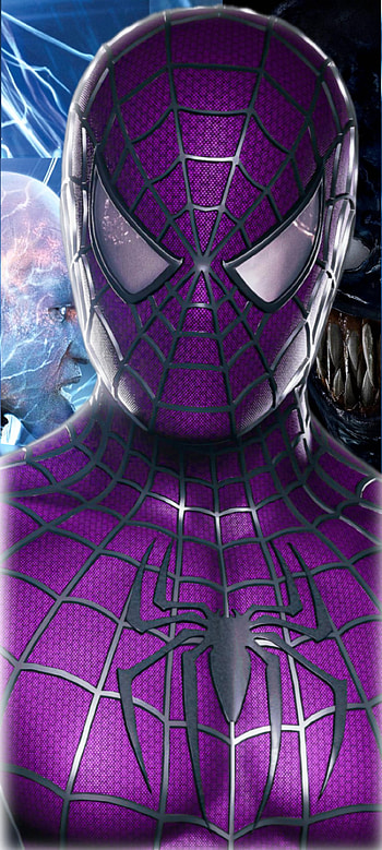 SPIDERMAN, purple HD phone wallpaper