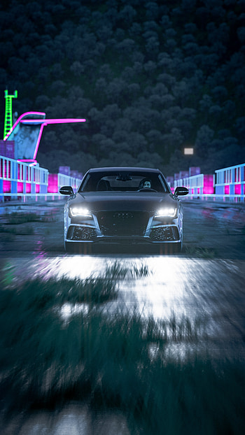 Forza Horizon 5 Audi RS7 Night Drive , video game, Audi, car HD phone wallpaper