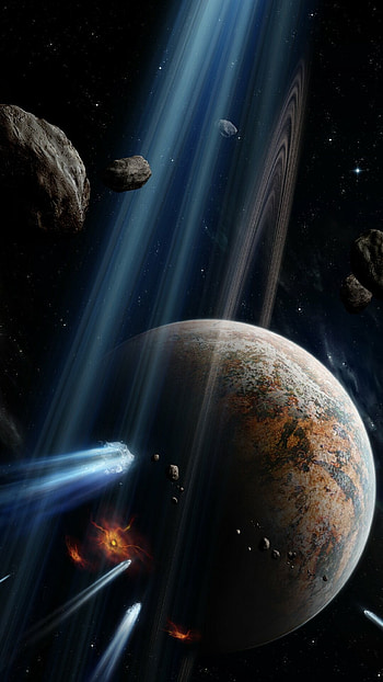 Sci-fi planets, Futuristic landscapes, Cosmic wonders, Interstellar art HD phone wallpaper