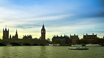 Cities, London, Building, Evening, Ship, England, Thames, Motor Ships HD wallpaper
