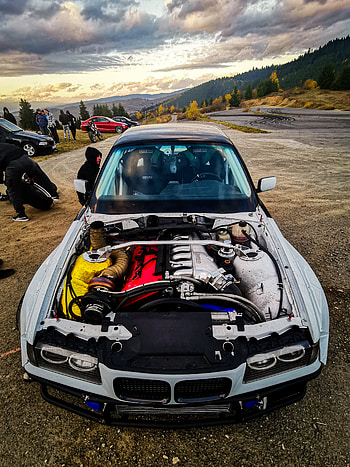 BMW E36, Car, Race, Turbo, Driftcar, Tuning HD phone wallpaper