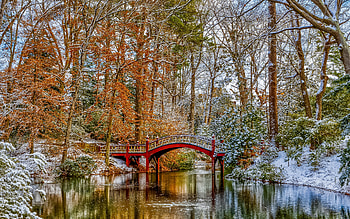 Bridge in Willamsburg Virginia, river, bridge, williamsburg, virginia HD wallpaper