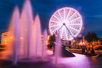 Ferris Wheel Long Exposure, ferris-wheel, graphy, long-exposure HD wallpaper