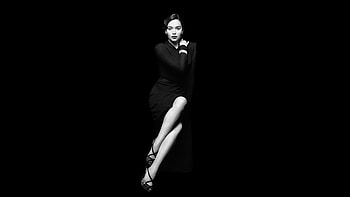 Hot Emilia Clarke, minimal, bw HD wallpaper