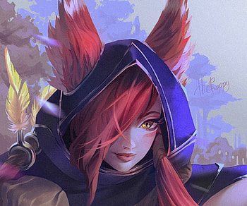 Xayah - League of Legends, Xayah (League of Legends), video game, League Of Legends HD wallpaper