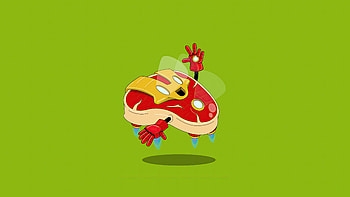 Iron Man Ham And Cheese Style, iron-man, artwork, artist, art, digital-art, minimalism, superheroes HD wallpaper