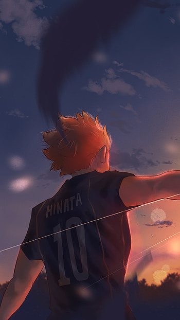 Hinata's Sunset Spike — Haikyū!! , Shōyō Hinata, Anime, Haikyū!! HD phone wallpaper