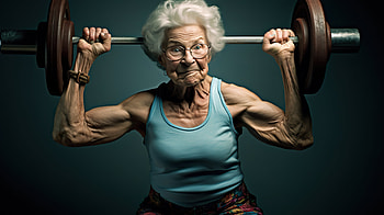Muscular Grandma, woman, Grandmother HD wallpaper