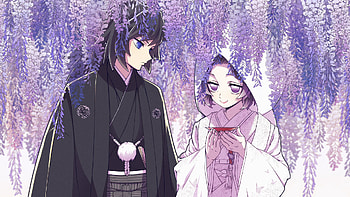 Kochou GiyuShino Giyuu Tomioka Shinobu Demon Slayer Kimetsu no Yaiba HD wallpaper