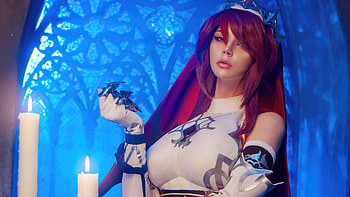 Rosaria Genshin Impact Cosplay, genshin-impact, games, 2021-games, cosplay HD wallpaper