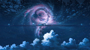 Train Station In Clouds , fantasy, artist, artwork, digital-art HD wallpaper