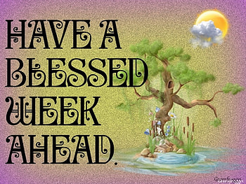 BLESSED WEEK, AHEAD, BLESSED, COMMENT, WEEK HD wallpaper