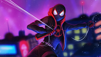 Artwork Miles Morales, spiderman, superheroes, artwork, artist, digital-art, behance HD wallpaper