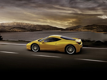 Auto, Cars, Side View, Speed, Ferrari 458 Italia HD wallpaper